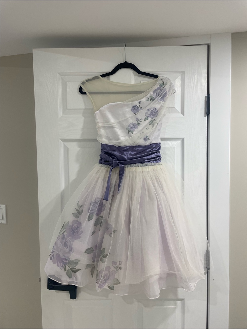 Weissman Lilac Floral Tulle Dance Dress Costume women Small